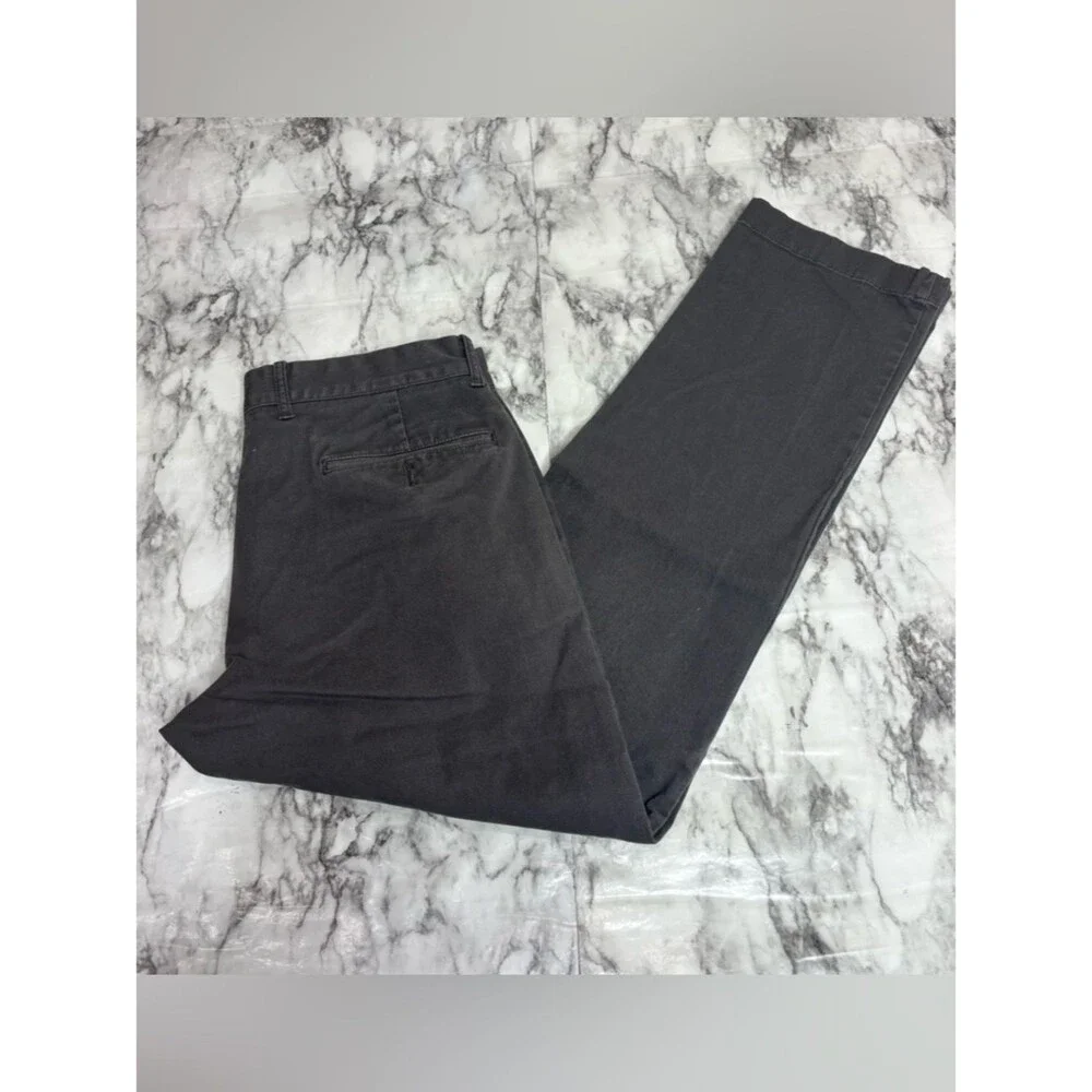 J. Crew Flex 30 x 30 Men's Straight Chinos Pants Charcoal Grey Gray office wear